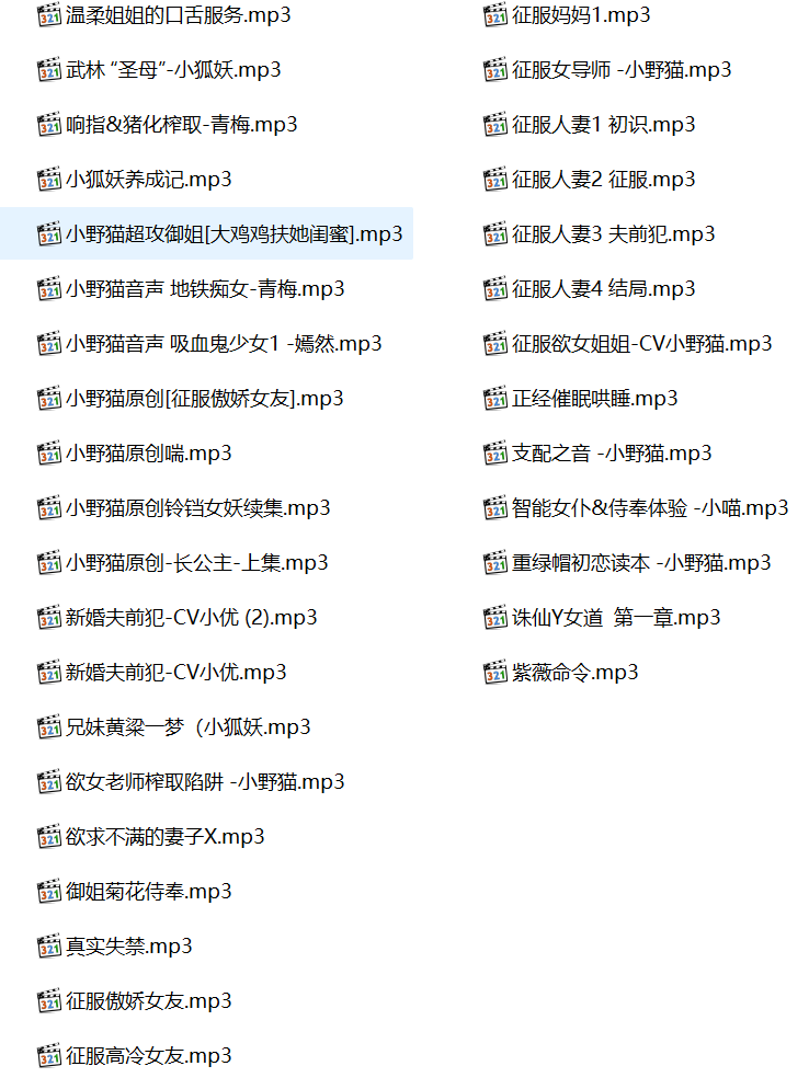 小野猫有声小说在线听,中文音声,小野猫,小野猫有声小说合集,小野猫有声