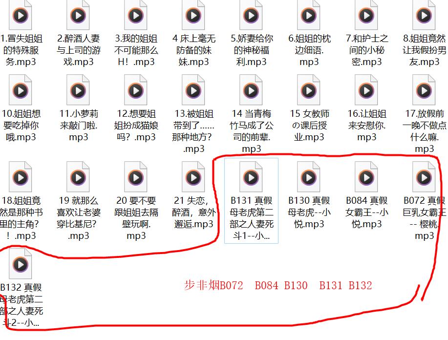 步非烟有声B072、B084、B130-B132,她放慢步调有声